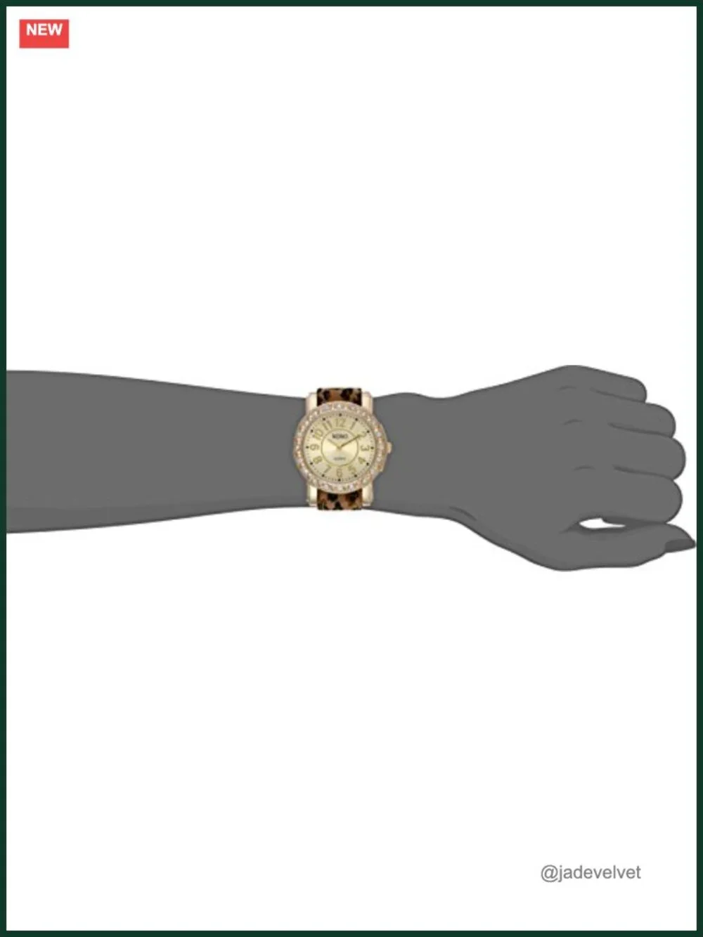 XOXO Gold-Tone Watch with Interchangeable Straps, Quartz Analog, Rhinestone